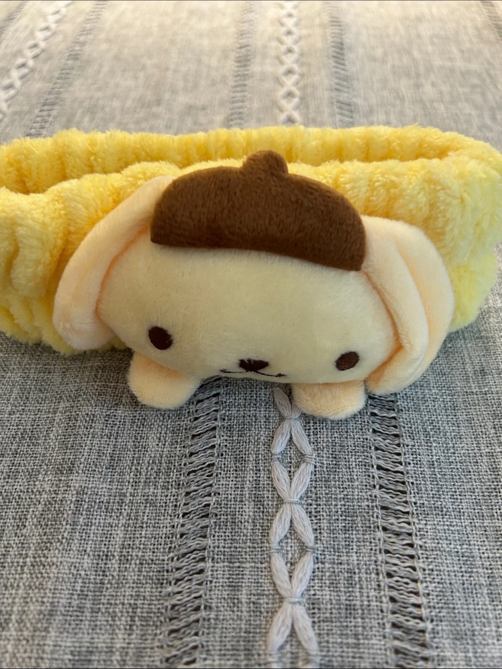 Yellow Pompompurin Plush Kids Headband and Accessories Set